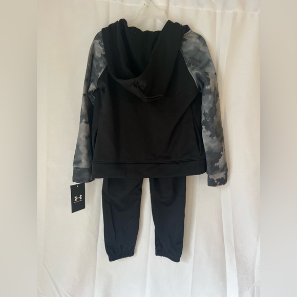 Under Armour Boys 2 Piece Hooded Zip Up Jacket Set Size 6 - Picture 2 of 8